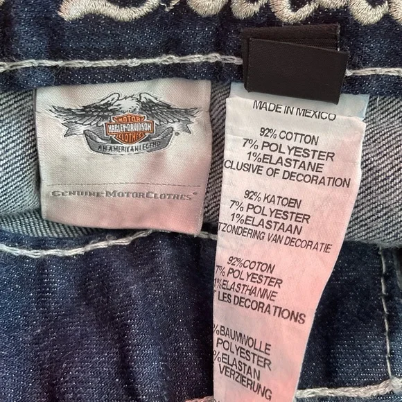 Harley Davidson Womens Angel Wings, blingy, Bootcut Jeans - EUC - Picture 12 of 12